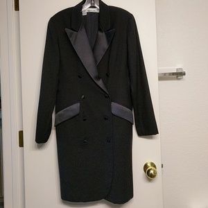 Vintage Anne Klein II Double Breasted Wool Blazer